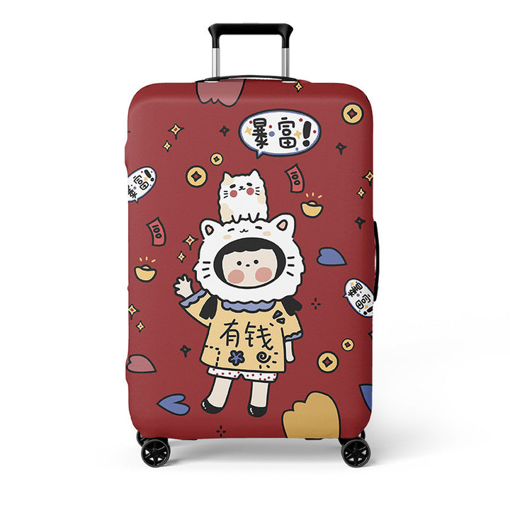 Patterned Hard Shell Luggage Bowlift