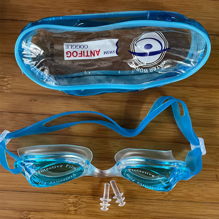Anti-Fog Swimming Goggles with Protective Lens Bowlift