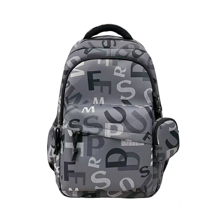 Stylish Graphic Lettered Backpack Bowlift