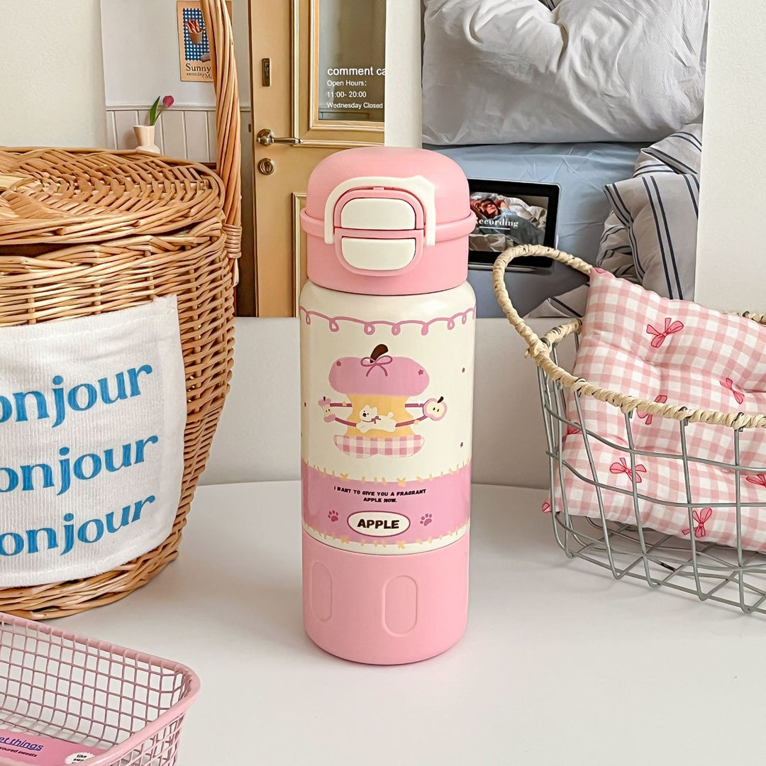 Insulated drinking bottle with child-friendly design Bowlift