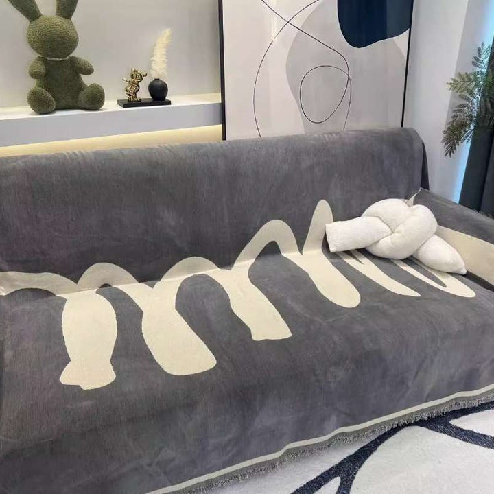 Artistic Abstract Pattern Sofa Throw Blanket