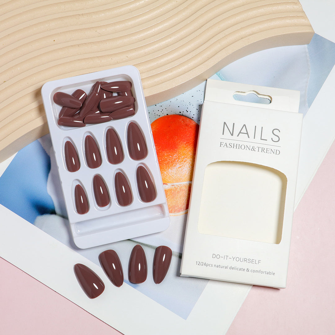 Almond-Shaped Press-On Nail Set with DIY Applicator Bowlift