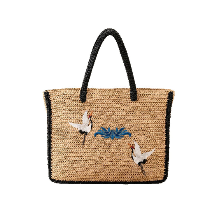 Handmade shopping bag with intricate embroidery Bowlift