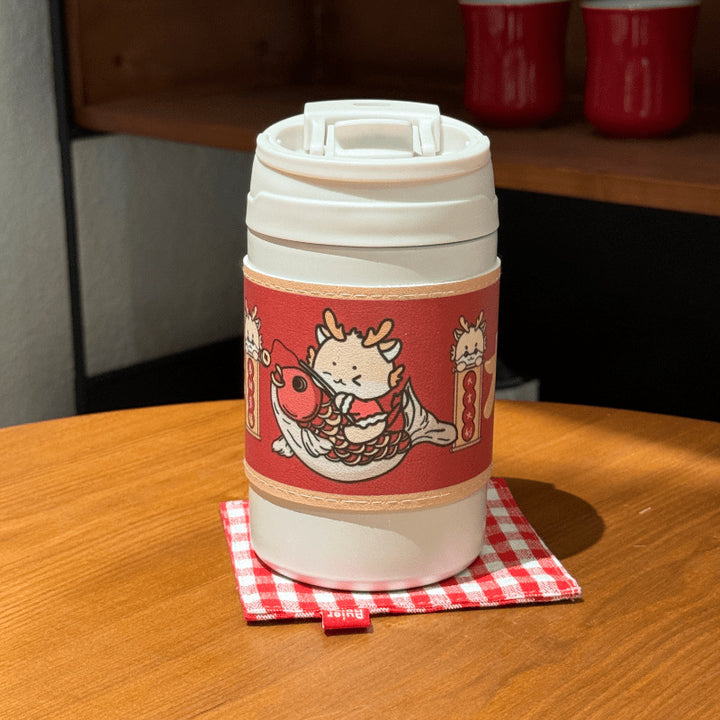Women's Insulated Coffee Mug with Elegant Design and Safe Lid System Bowlift
