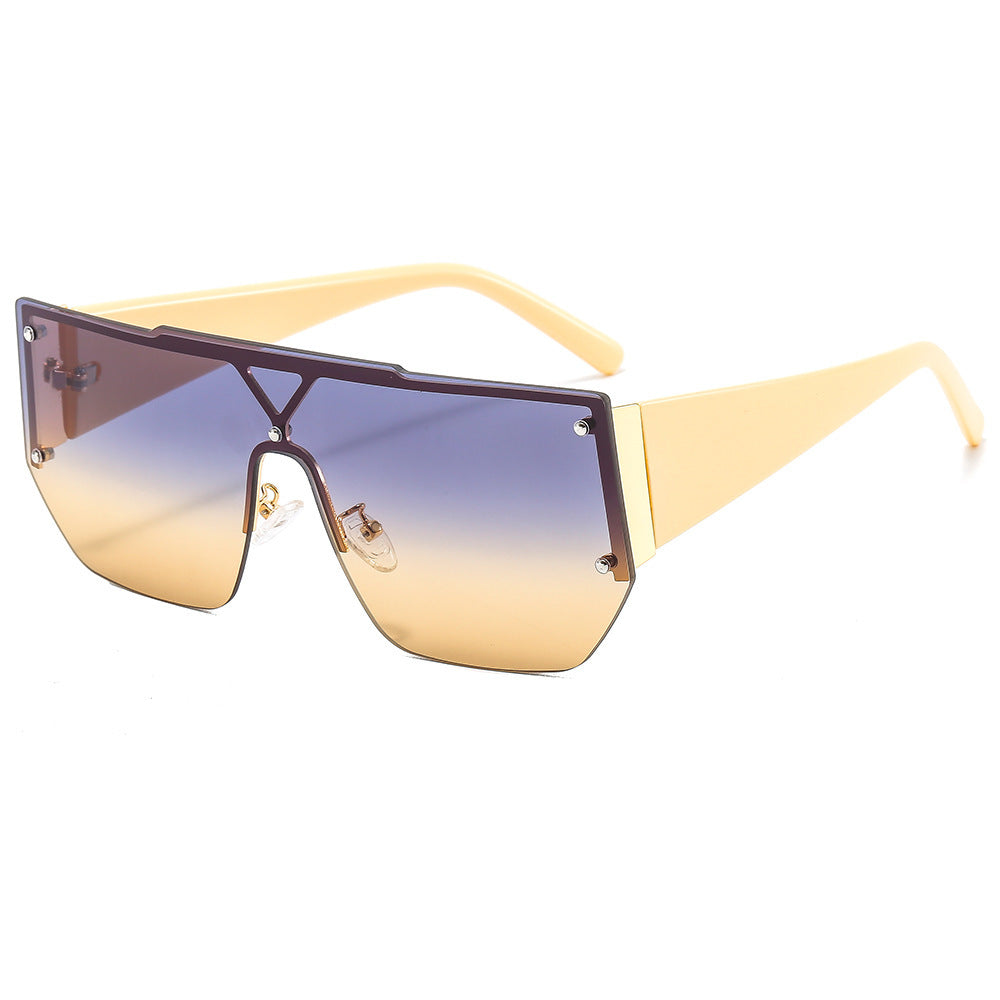 Women's fashionable oversized sunglasses with a unique geometric frame Bowlift