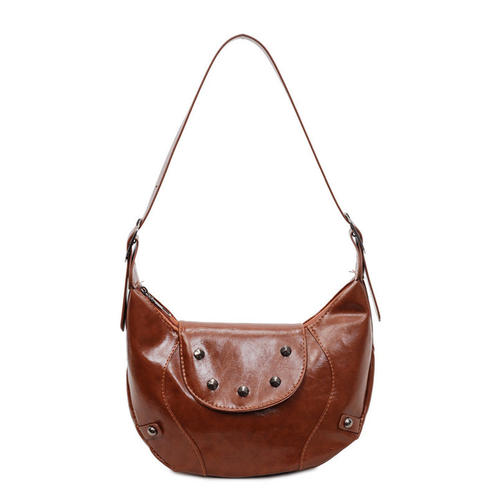 Stylish Leather Hobo Bag Bowlift