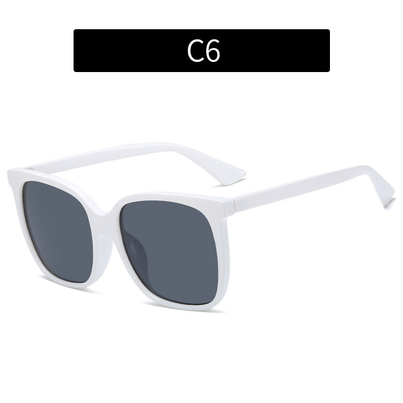 Oversized Transparent Frame Sunglasses