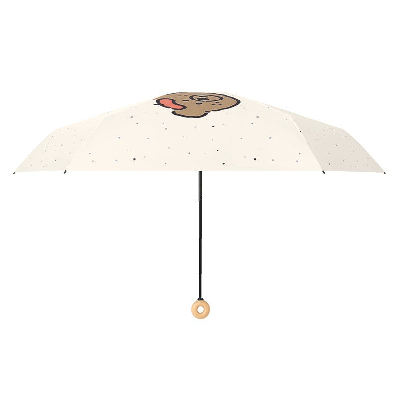 Women's compact sun protection umbrella Bowlift