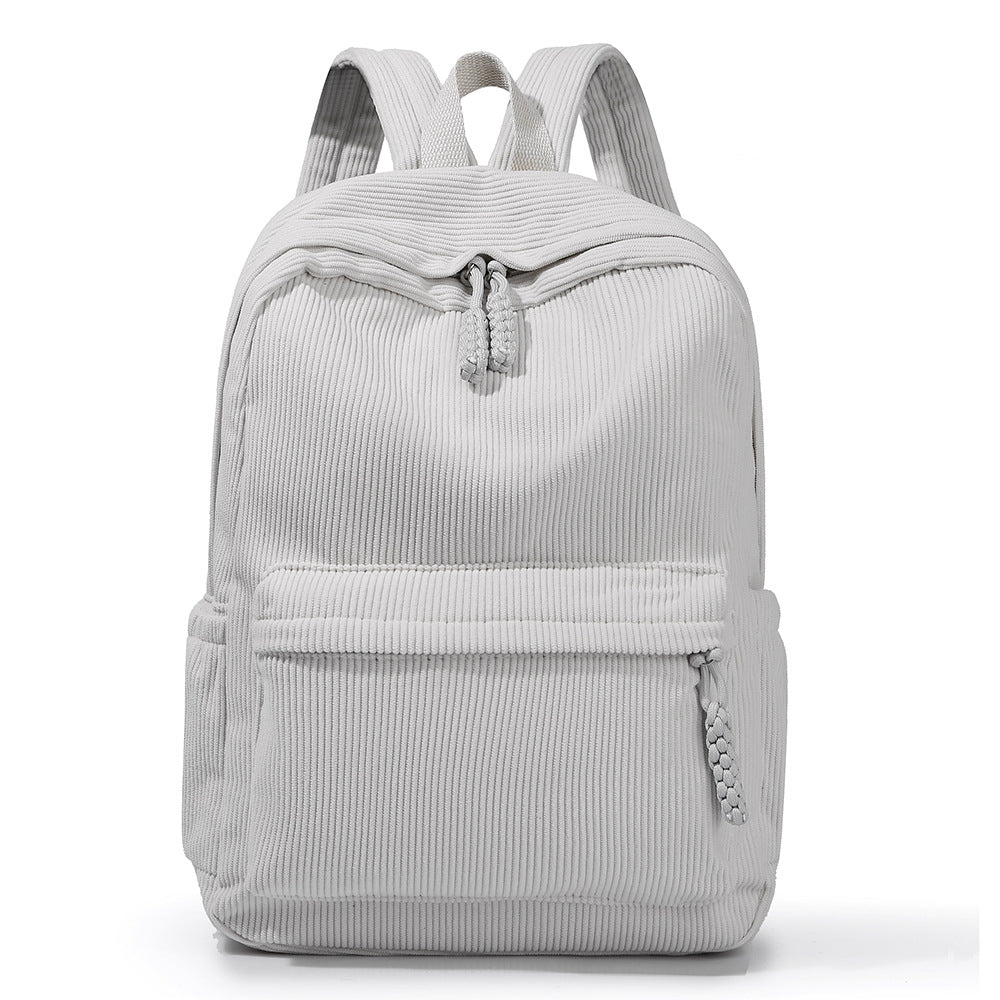 Textured Fabric Travel Backpack Bowlift