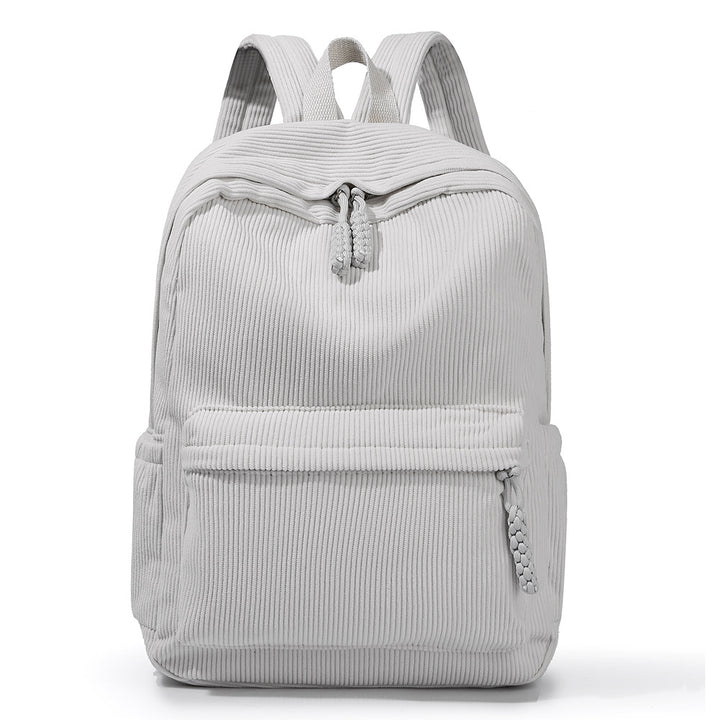 Textured Fabric Travel Backpack Bowlift