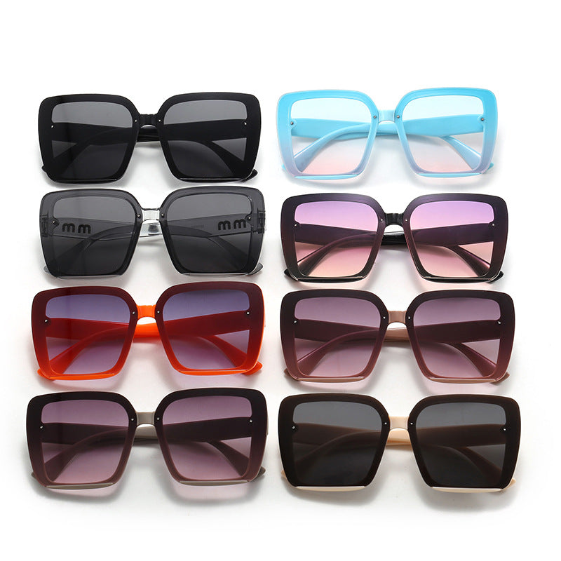 Women's fashionable square sunglasses with gradient lenses Bowlift