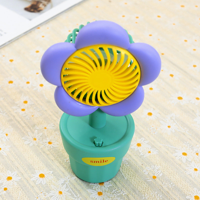 Ladies Portable Hand Fan with Playful Design Bowlift