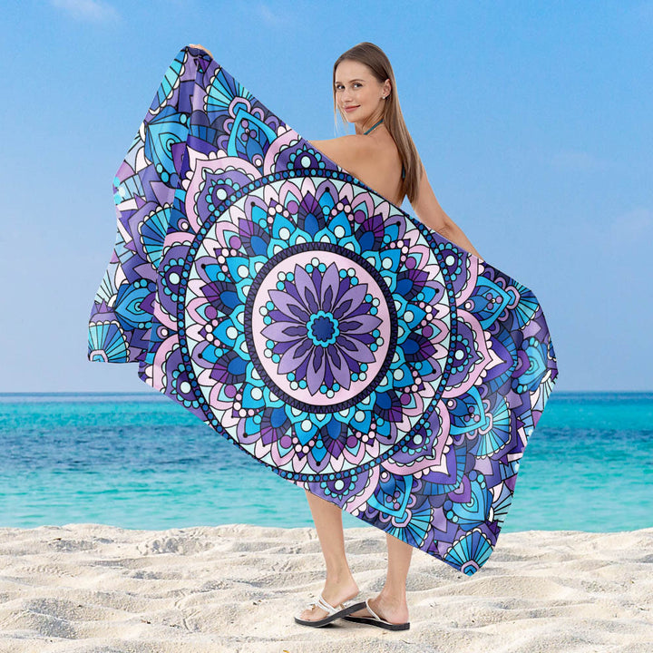 Beach towel with maritime turtle design Bowlift