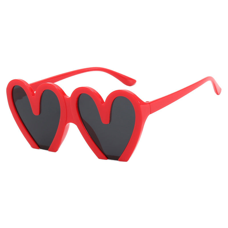 Women Heart-Shaped Sunglasses Bowlift 1780928954