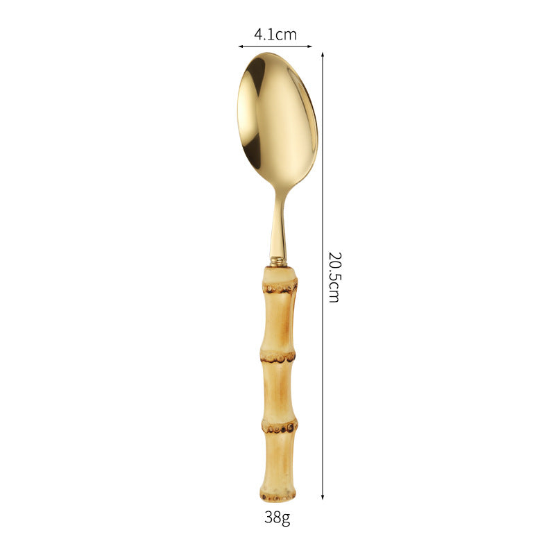 Bamboo Handle Salad Fork Bowlift