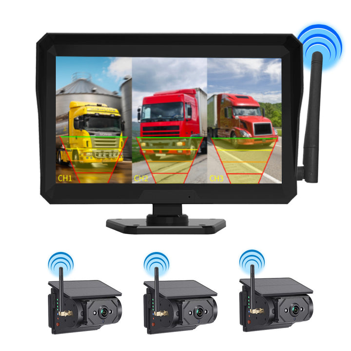 7-Inch Wireless Solar Magnetic Car Reversing Camera