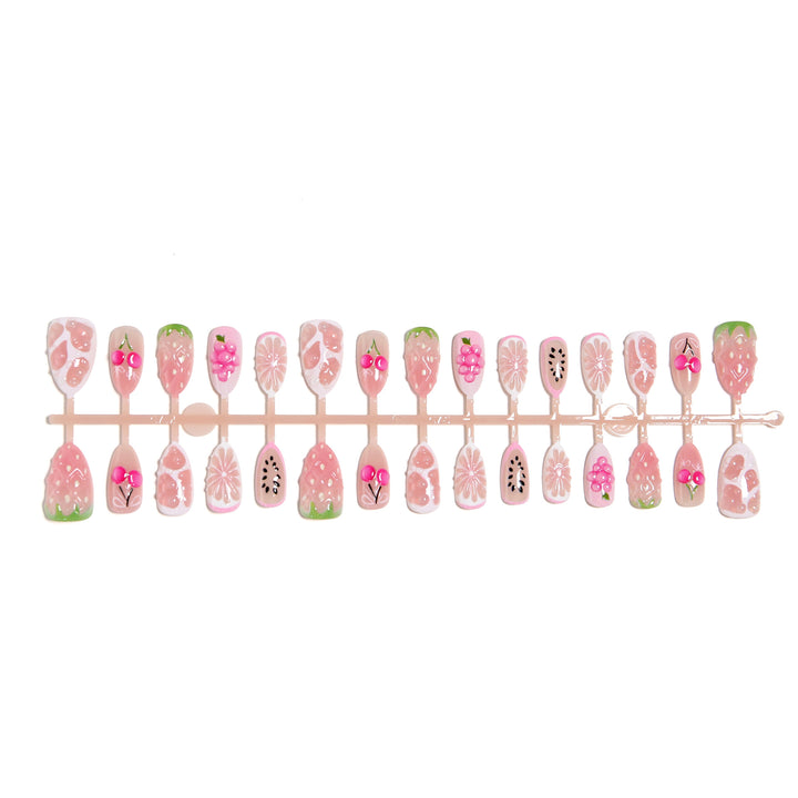 Artificial nails with fresh fruit designs Bowlift
