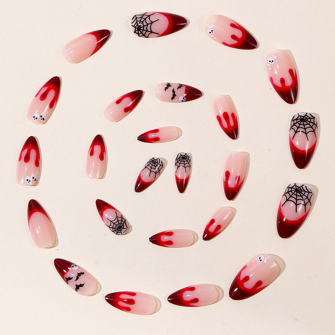 Gothic-Themed Bloody Nail Art Extensions Bowlift