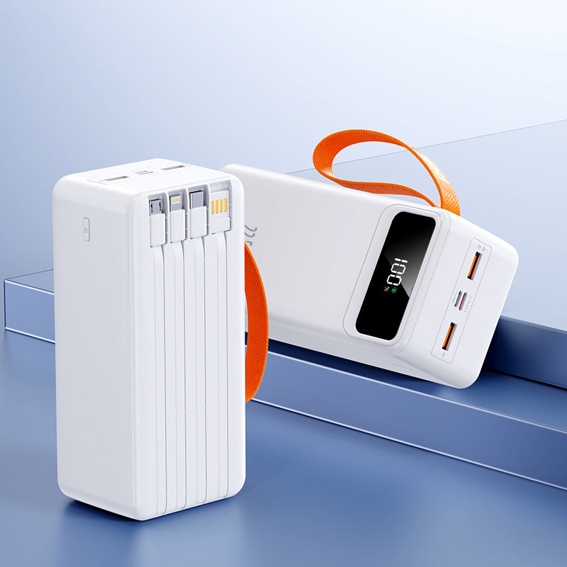 High-performance power bank with integrated cable winding Bowlift