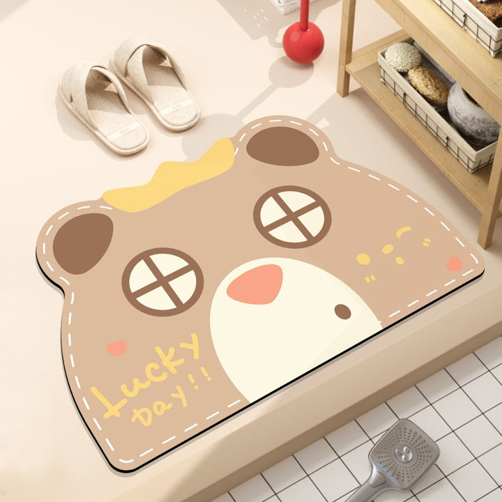Playful Hamburger-Themed Bath Mat Bowlift