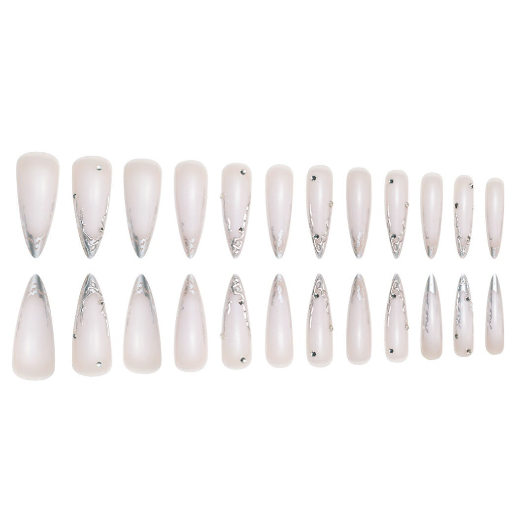Angular Stiletto Press-On Nail Extensions Bowlift
