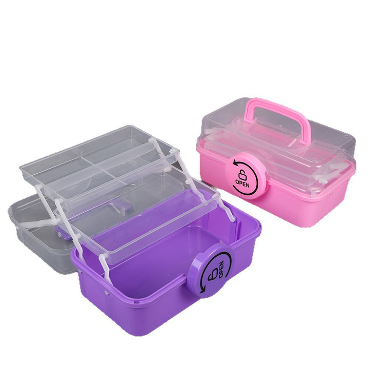 Portable Multi-Section Craft Storage Box Bowlift