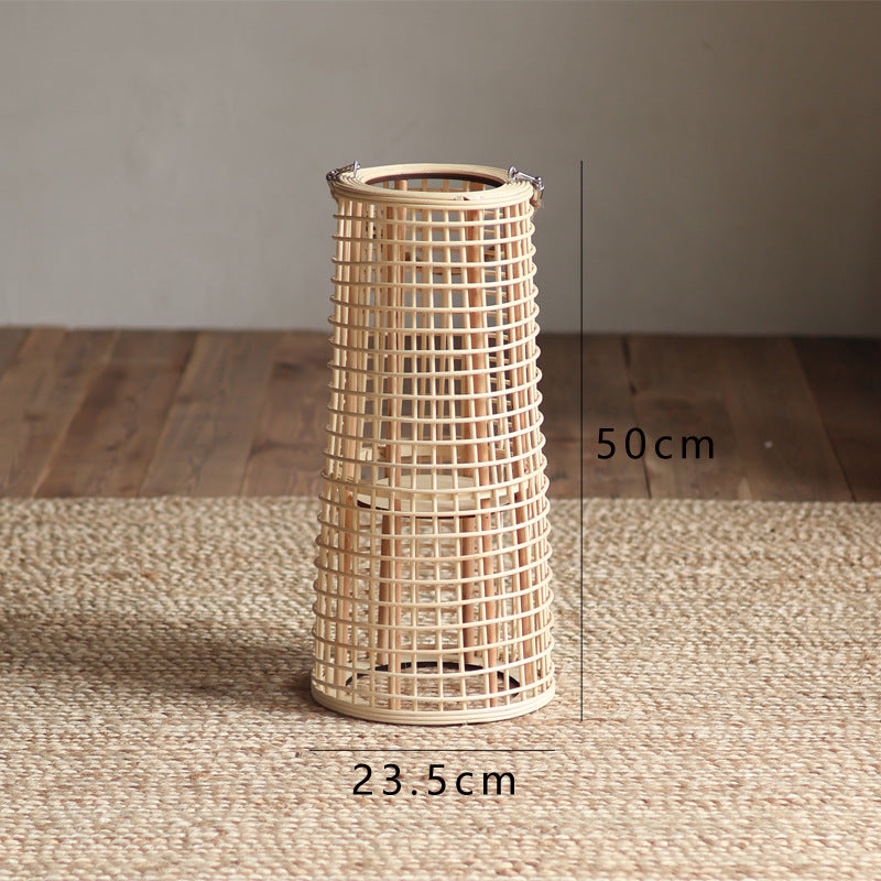 High-quality basket lamp in natural design Bowlift