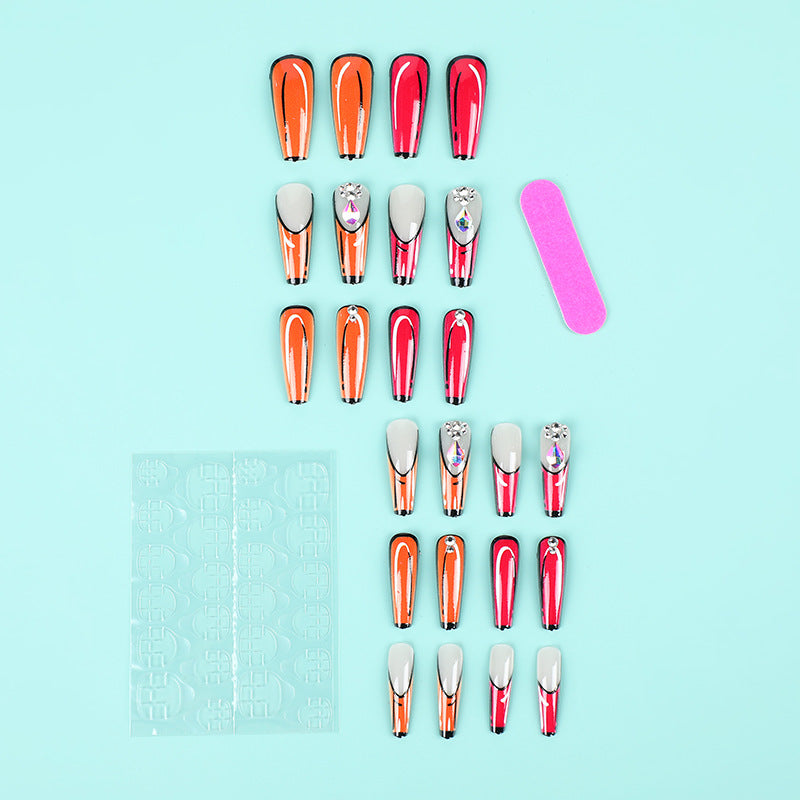 Creative artificial nails with modern color play Bowlift