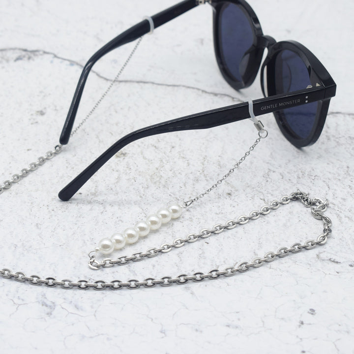 Elegant Pearl Bead Eyewear Holder Chain Bowlift