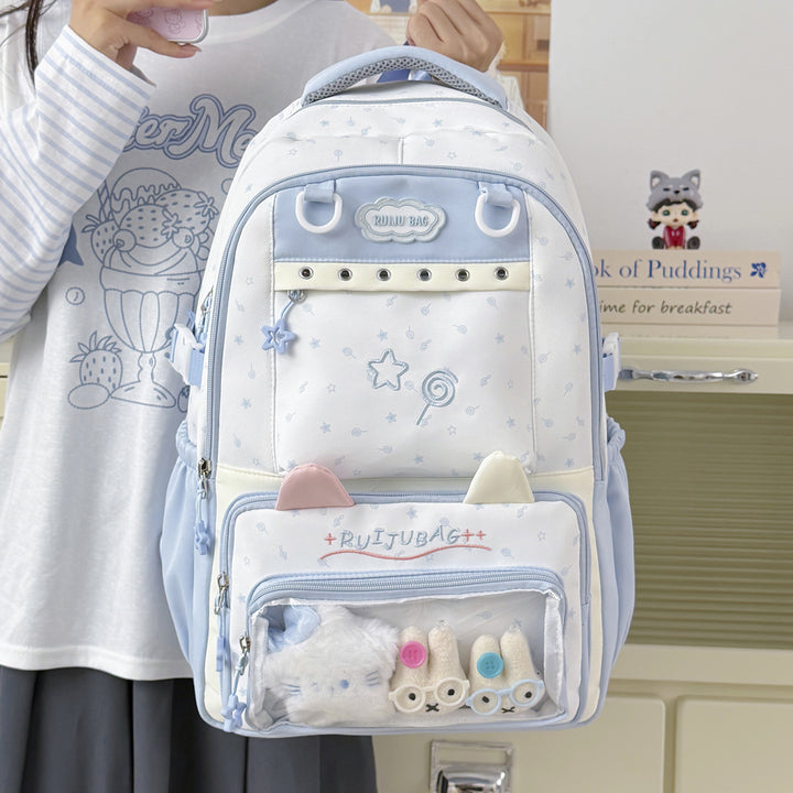 Decorative Plush Cartoon-Themed Backpack Bowlift