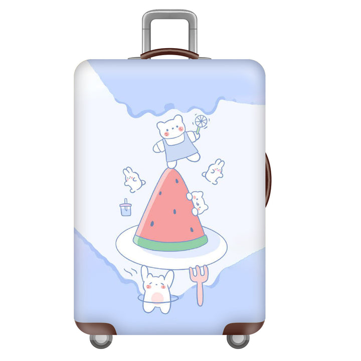 Women's Hard Shell Suitcase with Cheerful Bowlift Design