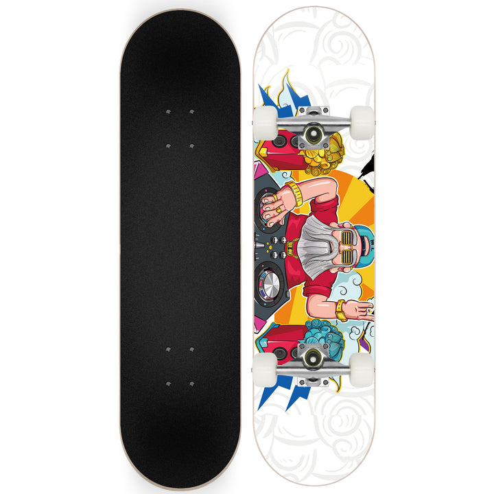 Skateboard with Galaxy Design Bowlift