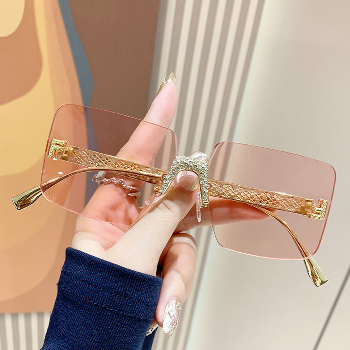 Women extravagant hexagonal sunglasses Bowlift