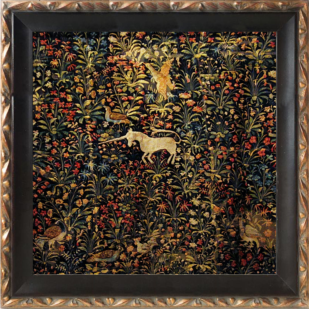 Decorative Framed Unicorn Tapestry Artwork