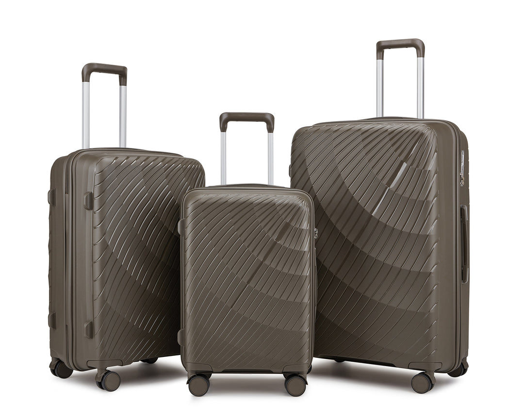 Unisex Premium Textured Hard Shell Luggage Set Bowlift