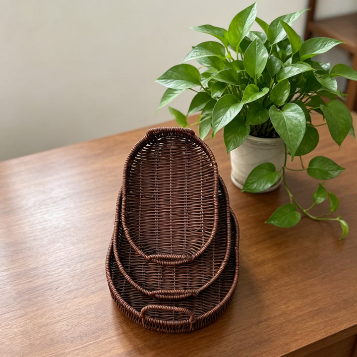Natural Woven Serving Tray Bowlift