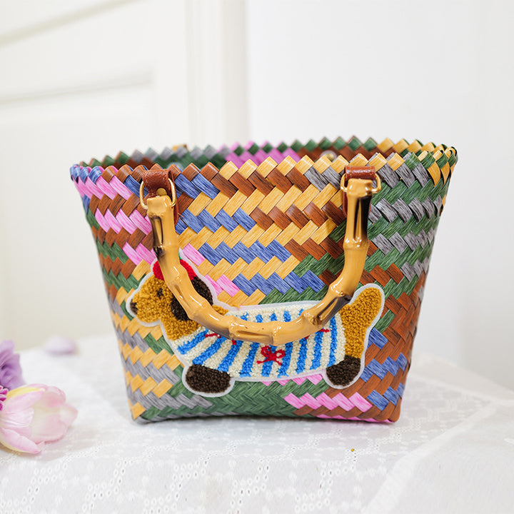 Handmade basket bag Bowlift
