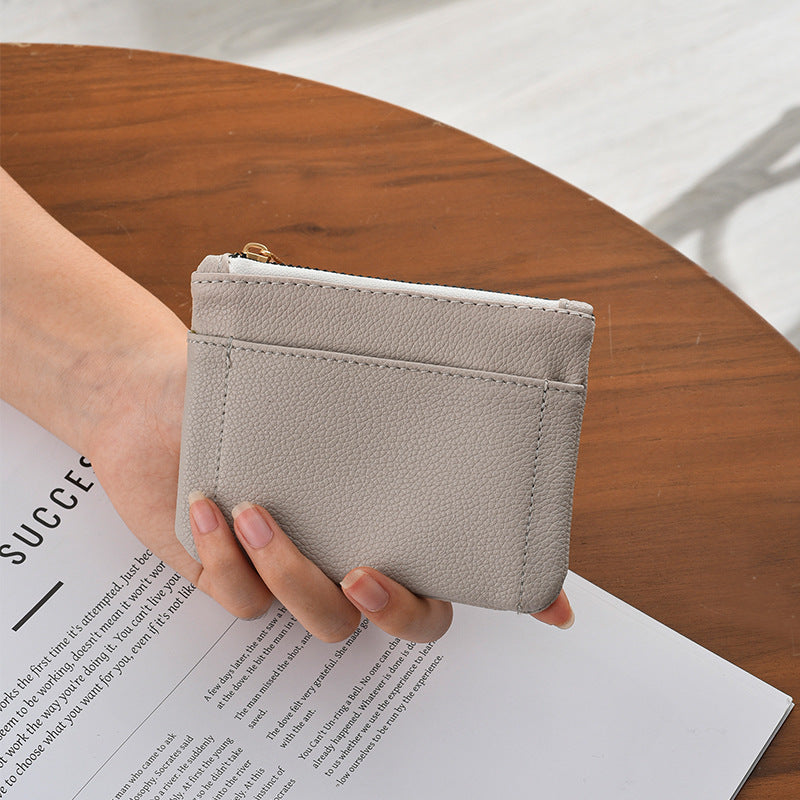 Premium Textured Leather Card Holder Bowlift