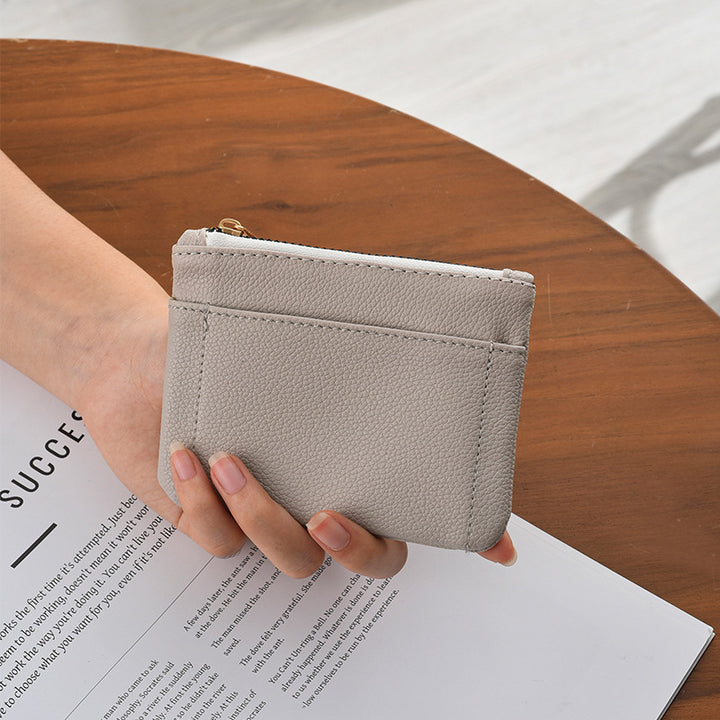 Premium Textured Leather Card Holder Bowlift