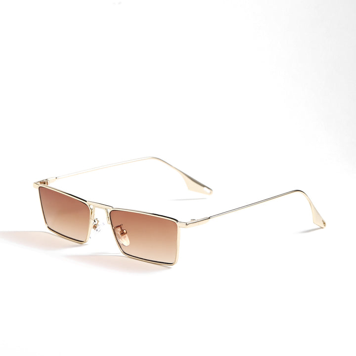 Ladies elegant geometric sunglasses with stylish metal frame Bowlift