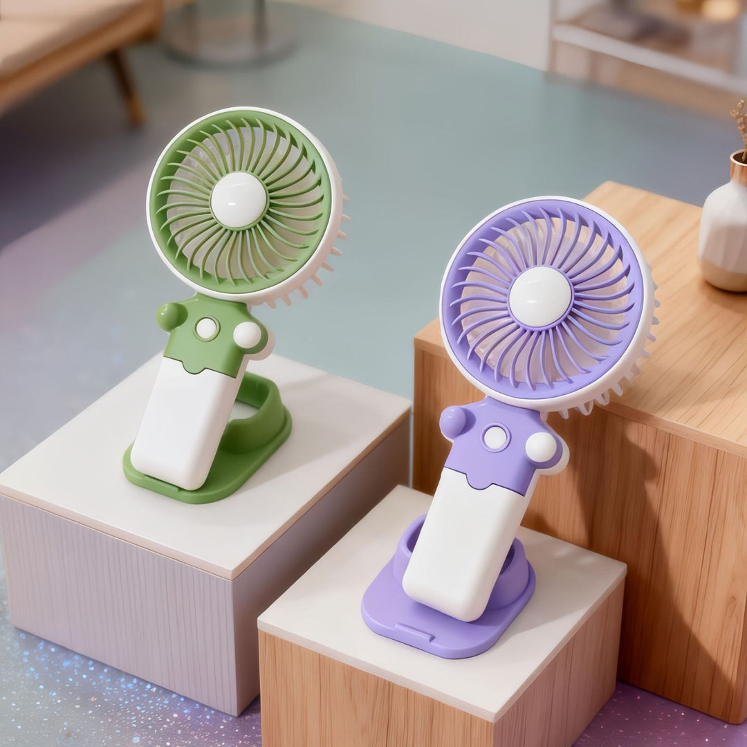 Ladies Portable USB Fan with Flexible Holder Bowlift