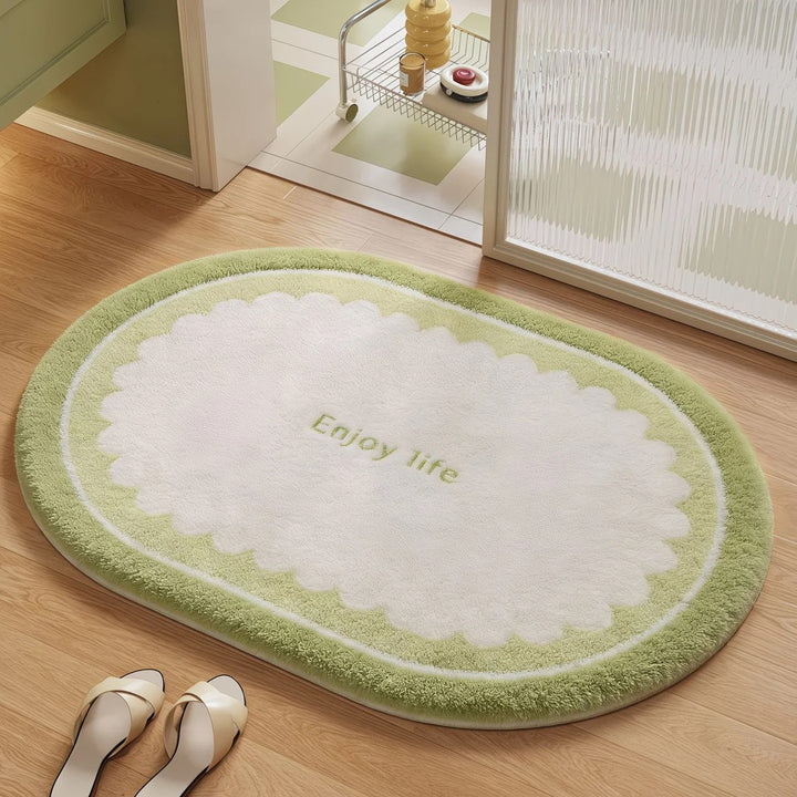 Soft Plush Round Bathroom Rug Bowlift