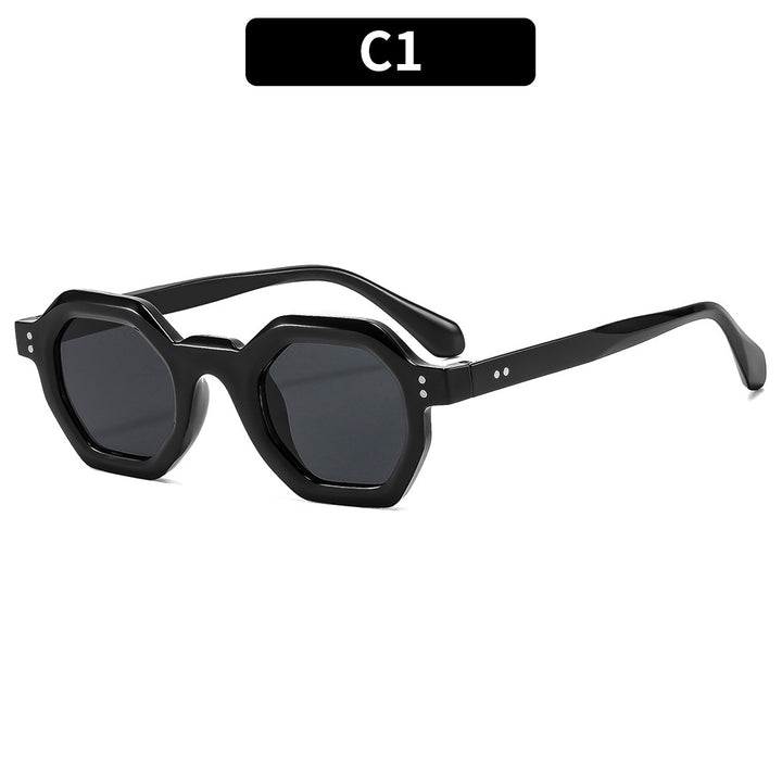 Stylish Geometric Hexagonal Sunglasses