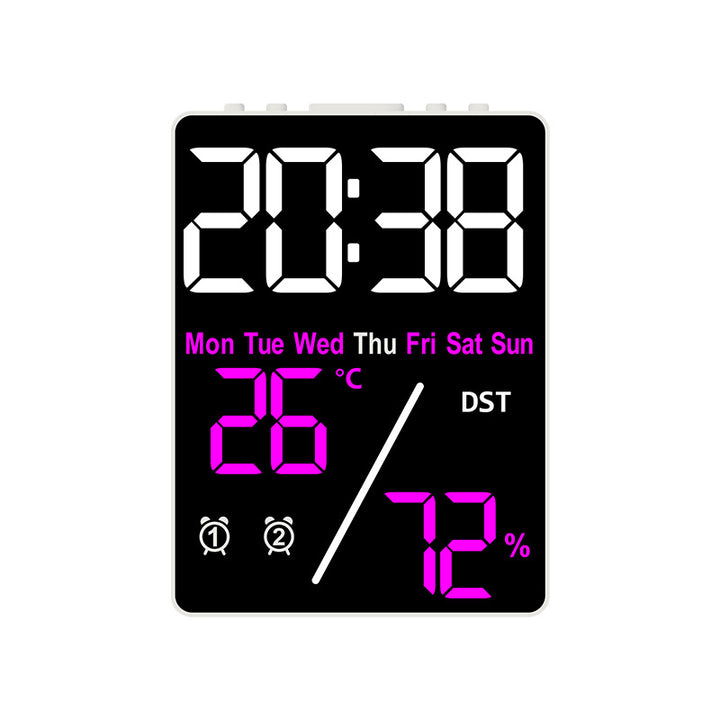 Digital Multifunction Alarm Clock with Hygrometer and Temperature Display Bowlift