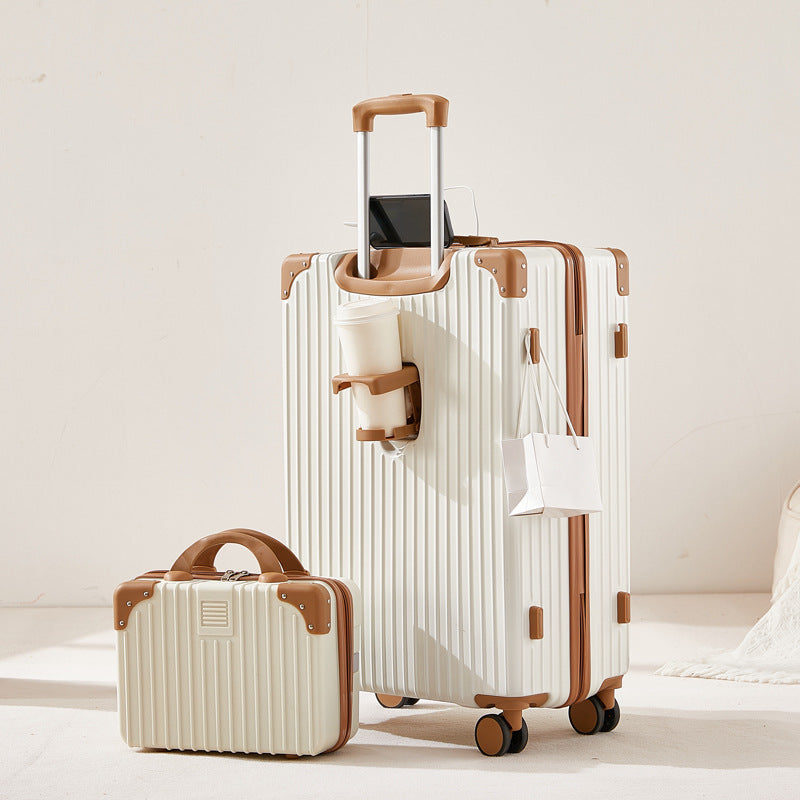 Unisex Durable Expandable Hard-Shell Luggage Bowlift