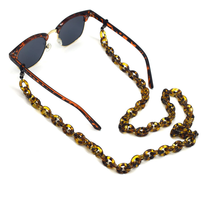 Stylish Tortoise Shell Eyewear Chain Bowlift