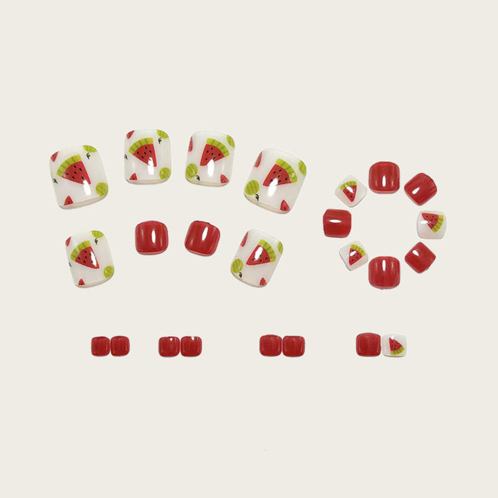 Artificial Nail Set with Fruity Designs Bowlift