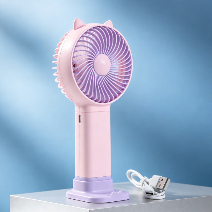 Ladies Portable Hand Fan Bowlift