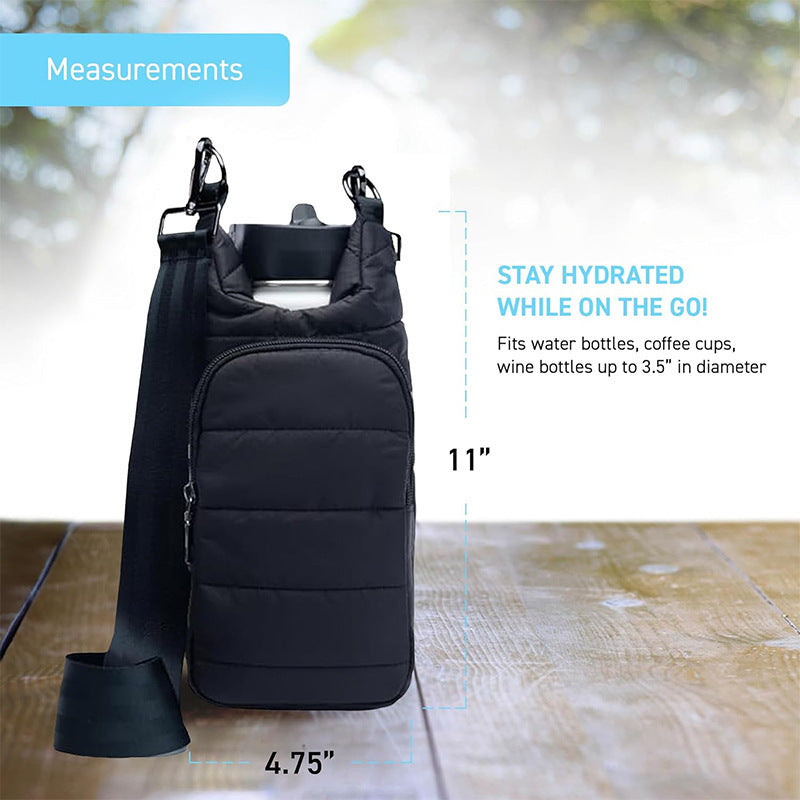 Insulated Water Bottle Carrying Bag with Versatile Compartments Bowlift