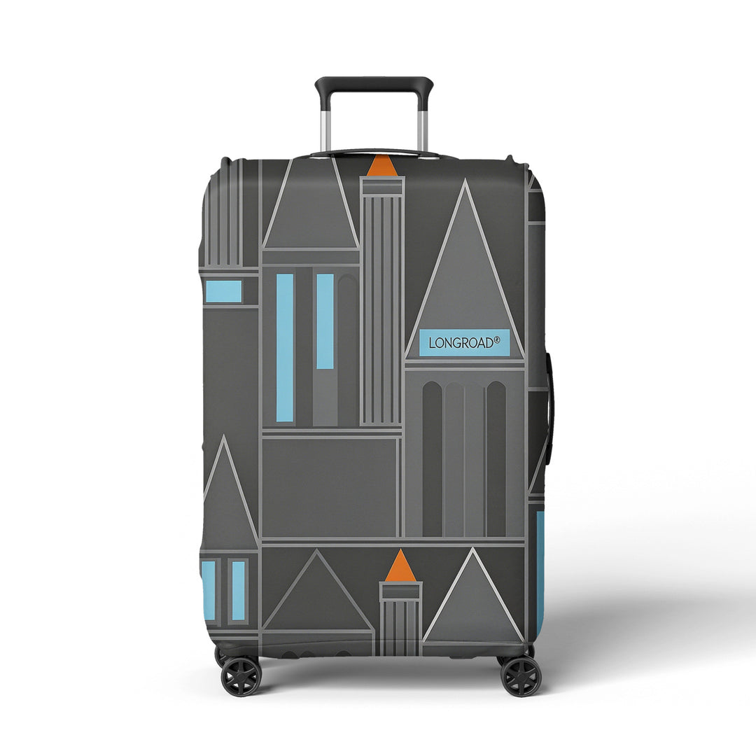 Women's suitcase cover with modern graphic design Bowlift